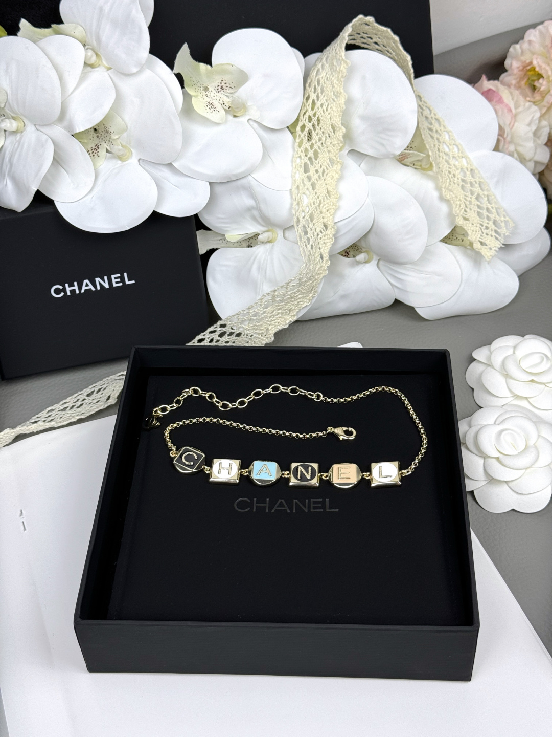 Chanel Geometric Enamel Charms Necklace - Original Replica Club