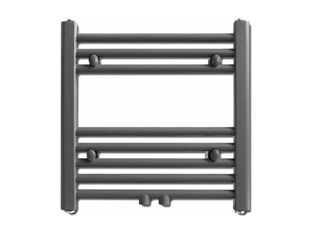 Radiador toallero de baño recto gris 480x480 mm