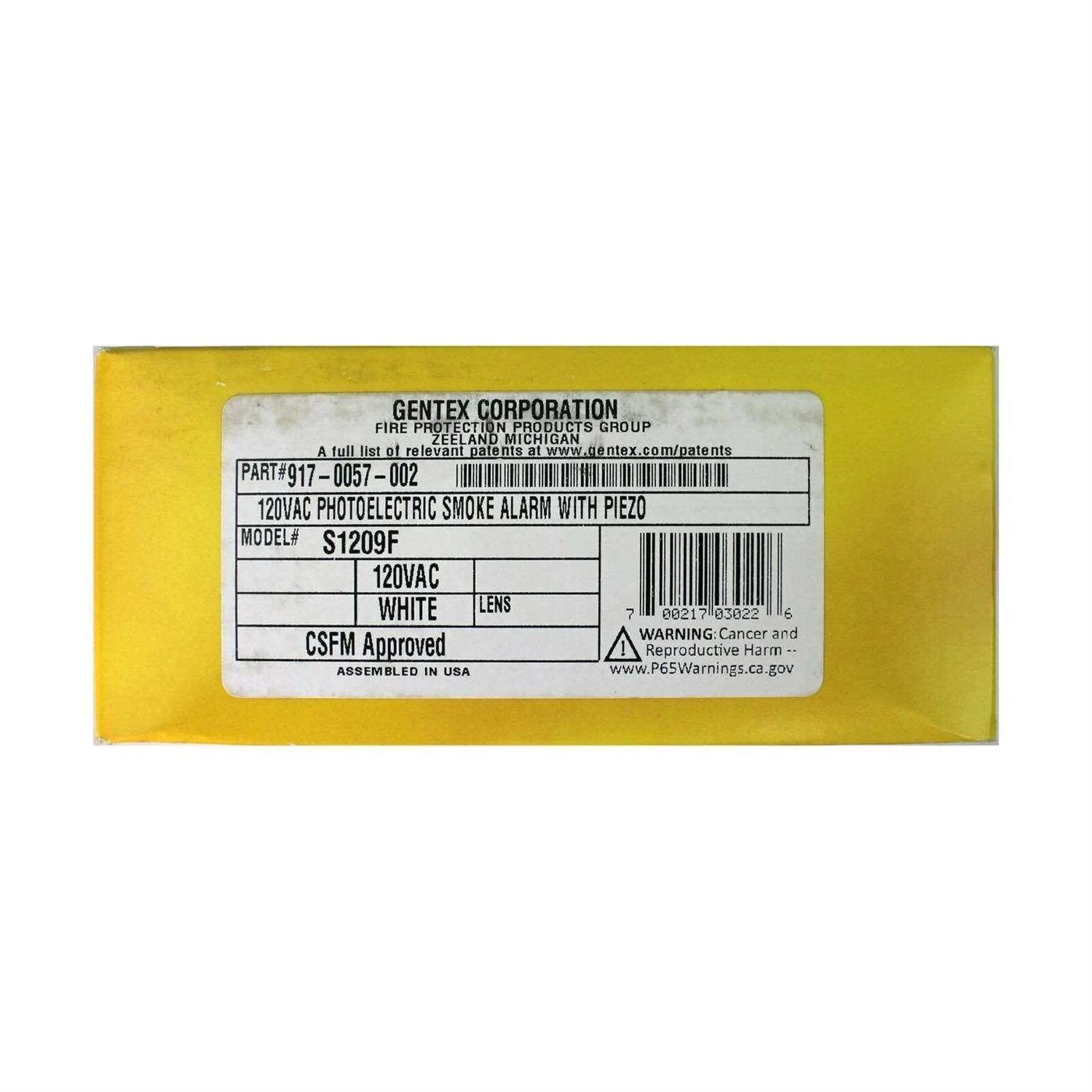 Gentex Photoelectric Smoke Alarm - S1209F - Image 4 Gentex Photoelectric Smoke Alarm - S1209F - Image 4