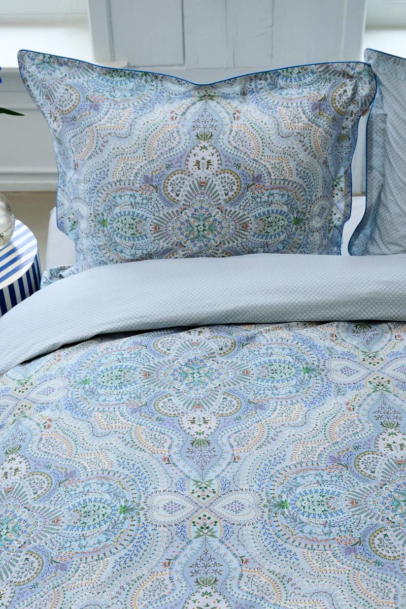 Pillowcase Moon Flower Light Blue