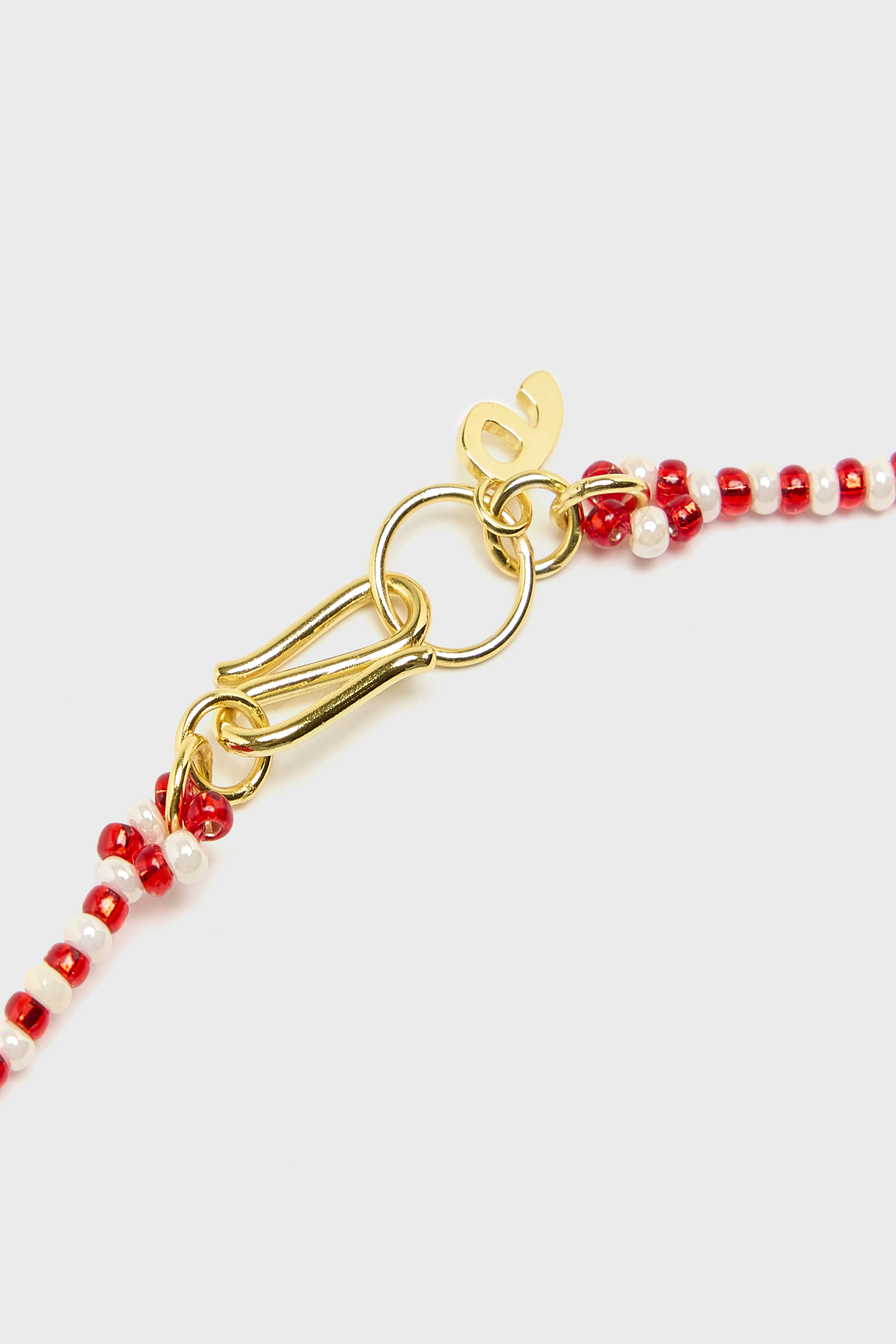 Bellerose Mini Striped Apple Necklace  (261 / W / RED)