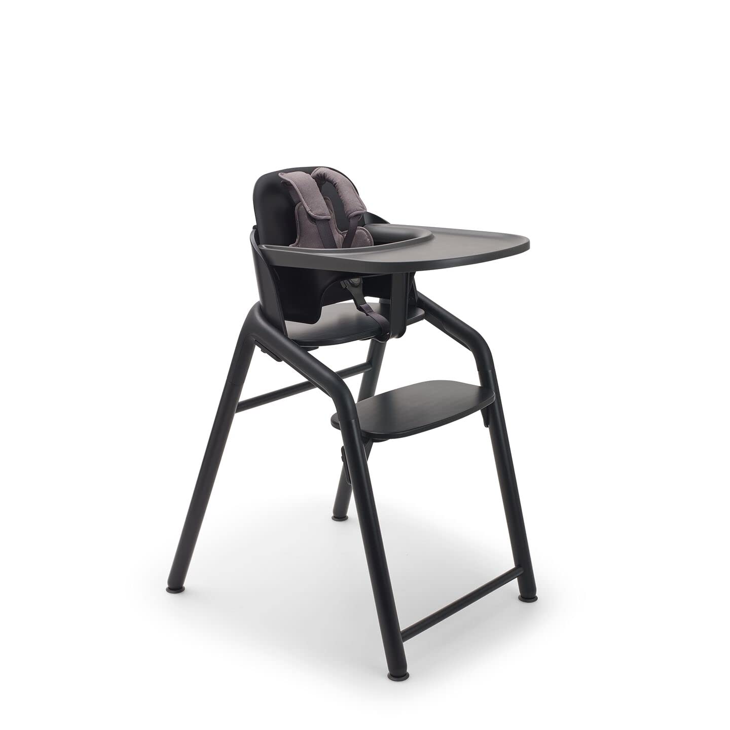 Bugaboo Giraffe Wooden Baby High Chair, Adjustable in 1 Second, Easy to Clean, Safe and Ergonomic Highchair, Suitable from Birth in Combination with Newborn Set (Sold Separately), Black