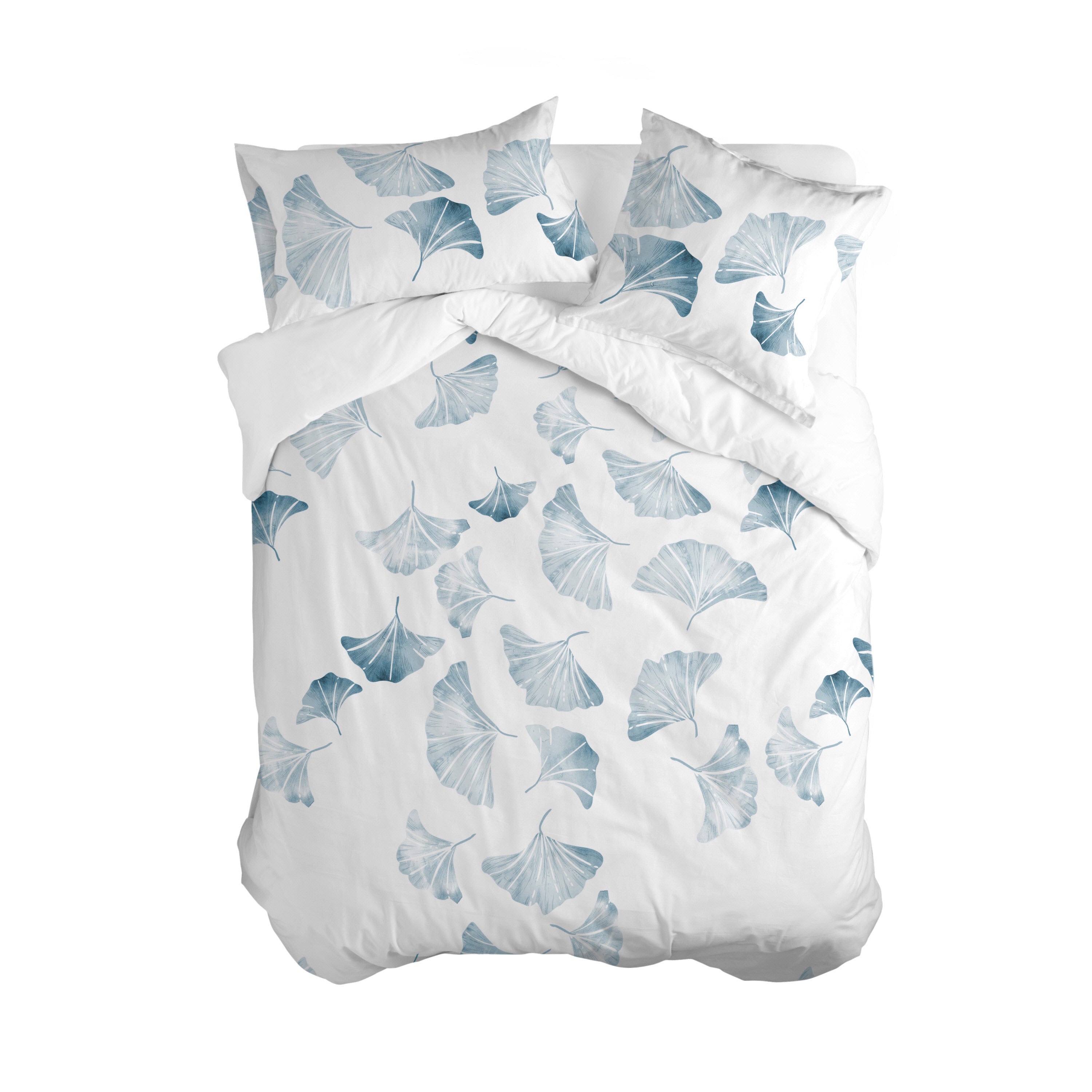 Blanc Dekbedovertrek Ginkgo