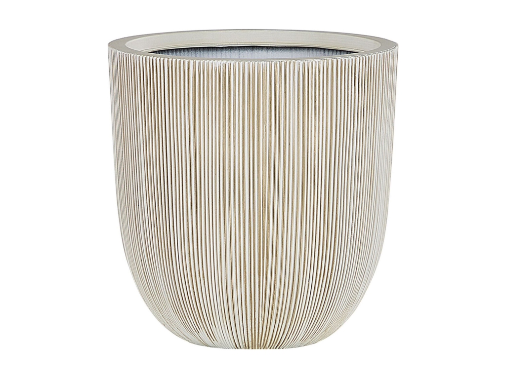 Maceta beige/blanco ø 37 cm CHIOS