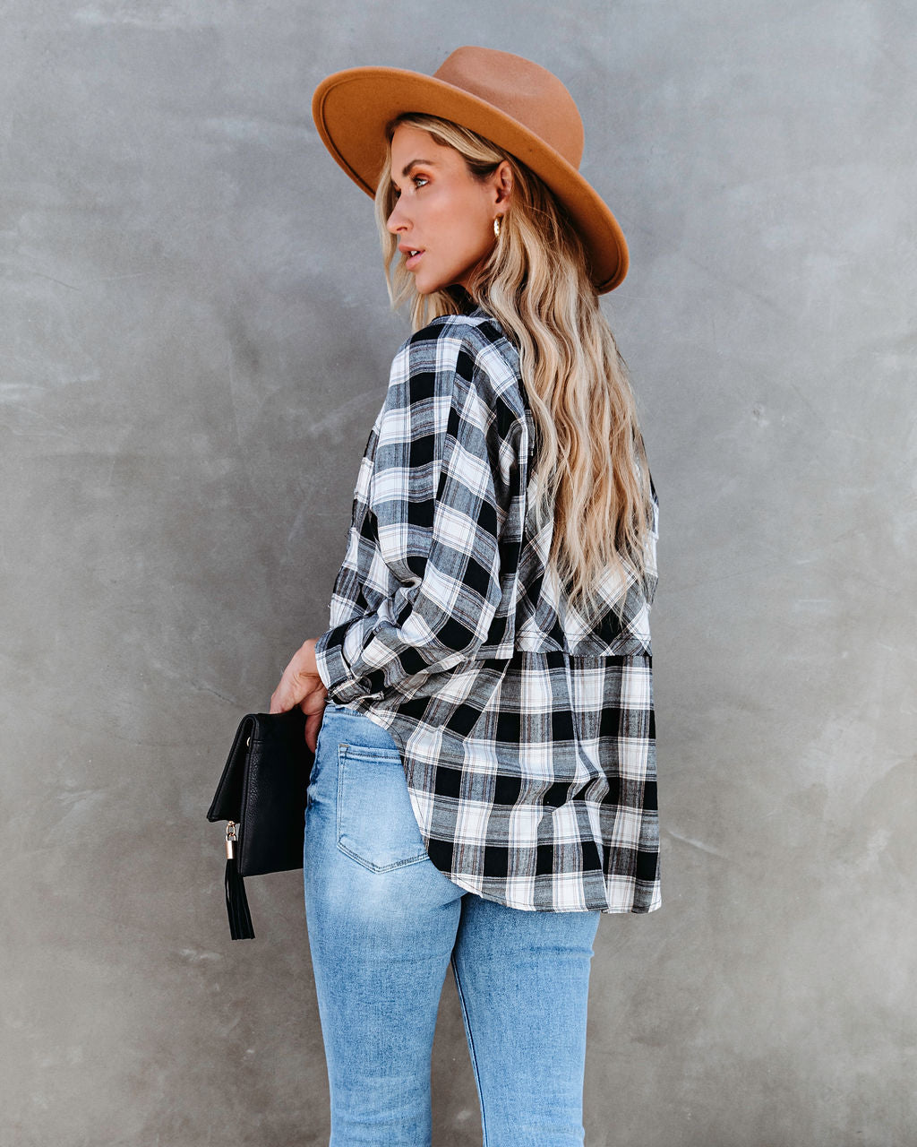 Archer Plaid Cotton Button Down Top - SALE - Se7enfashion