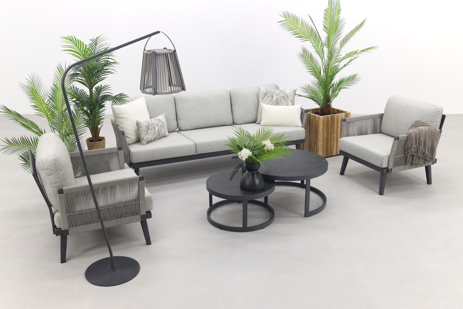 VDG Durban Rhodos stoel-bank loungeset - 5-delig