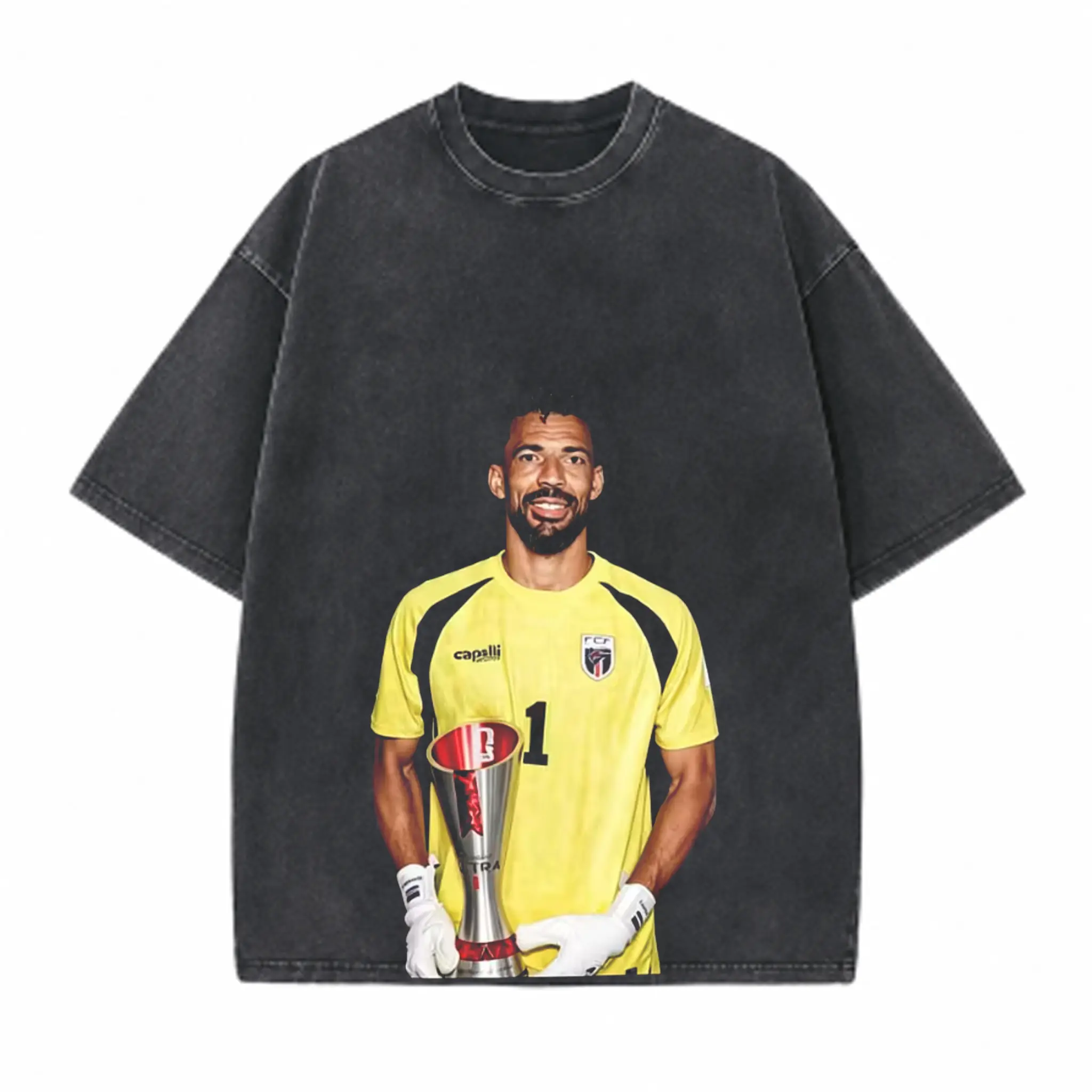 The Man of the Match Printed Unisex Washed T-Shirt