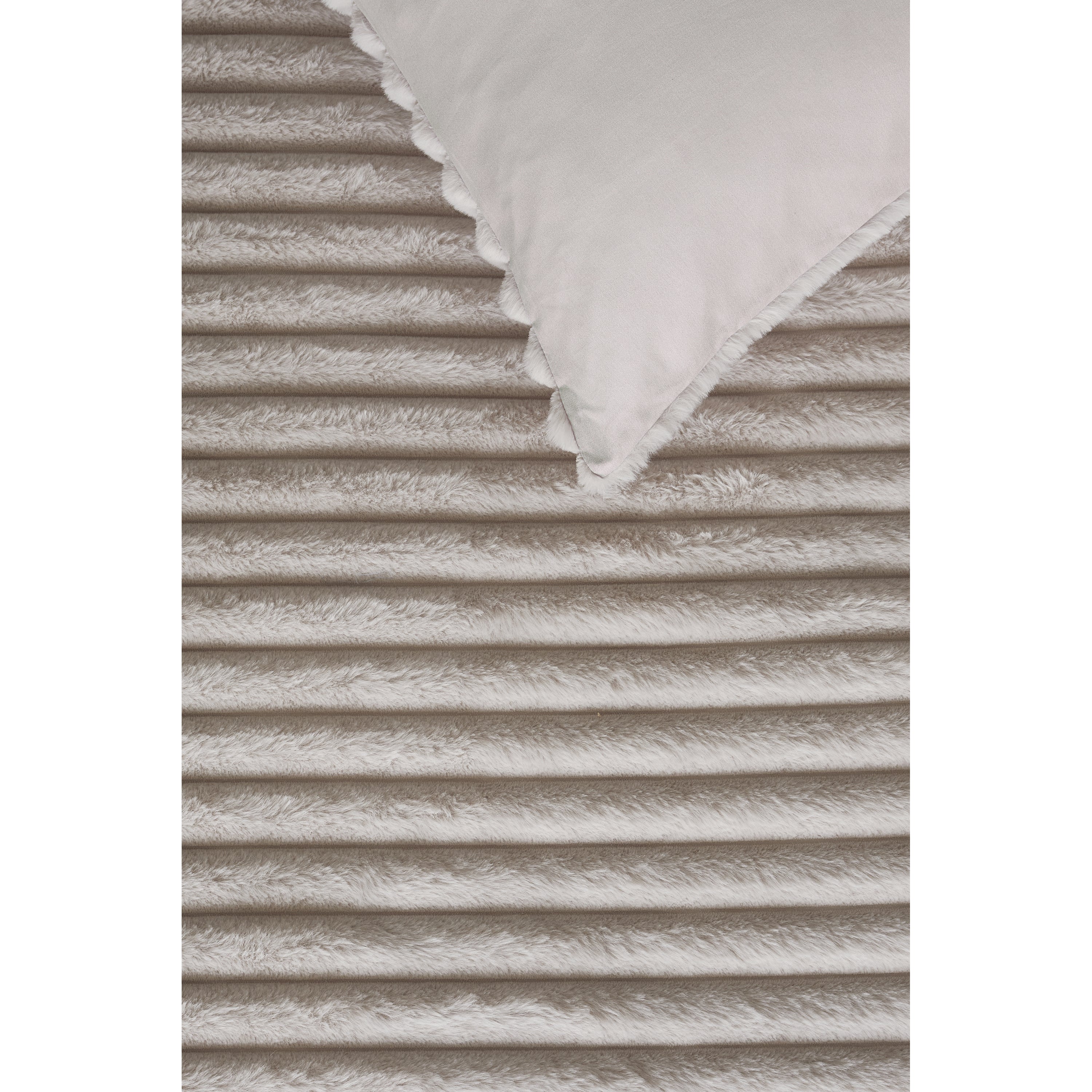 Rivièra Maison Furry Stripes Dekbedovertrek 240 x 200/220 cm - Gebroke