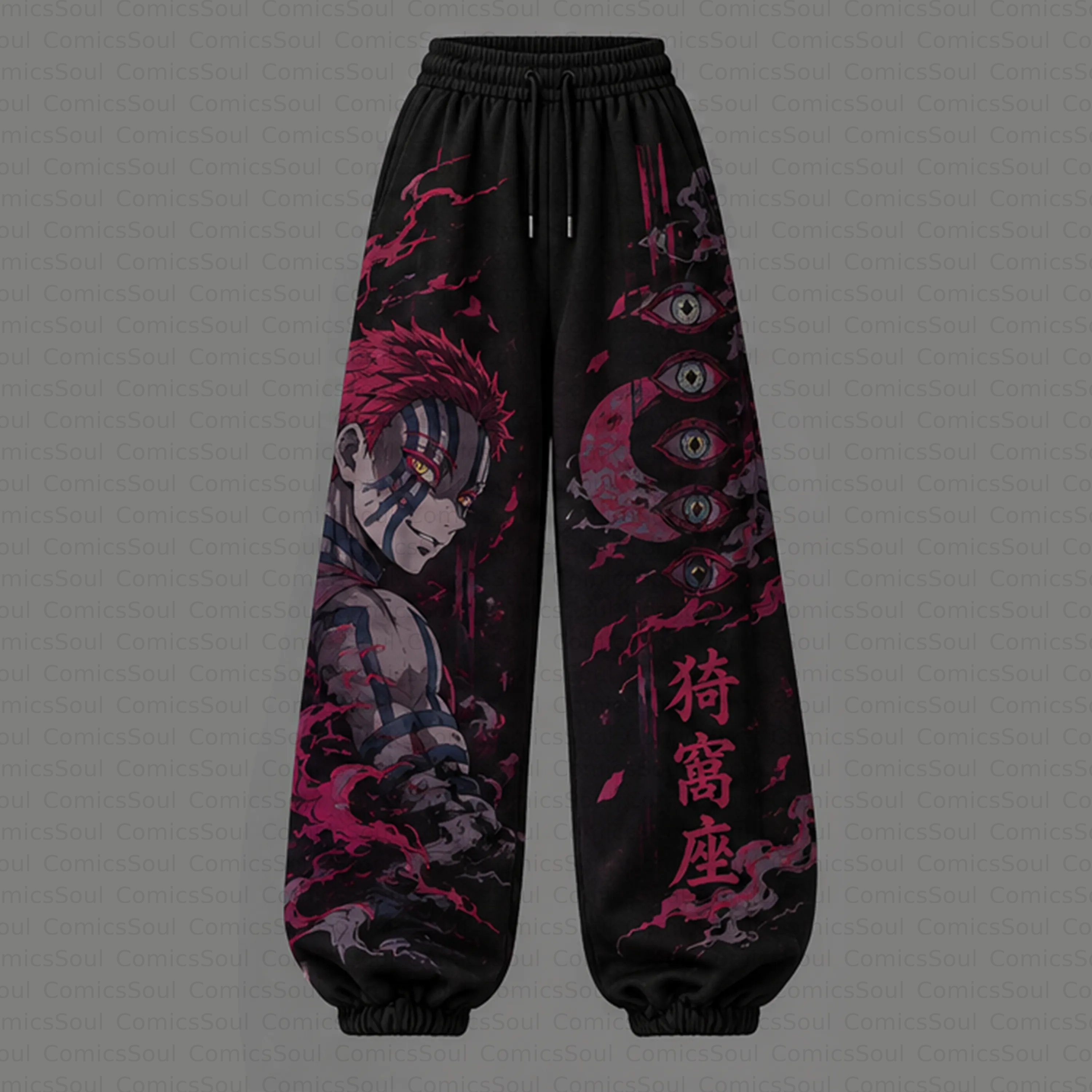 Demon Slayer Cropped Long Sleeve Hoodie & High Waist Jogger Pants Two Piece TeeThreads Sustain the Scene with Custom Apparel