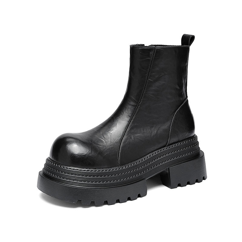 Women's Thick-Soled Chunky Heel Mid-Calf Boots