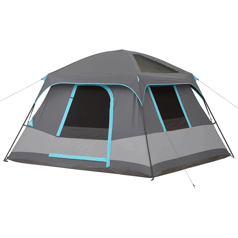 10' x 9' 6-Person Dark Rest Cabin Tent w/Skylight Ceiling Panels. 15.4 lbs