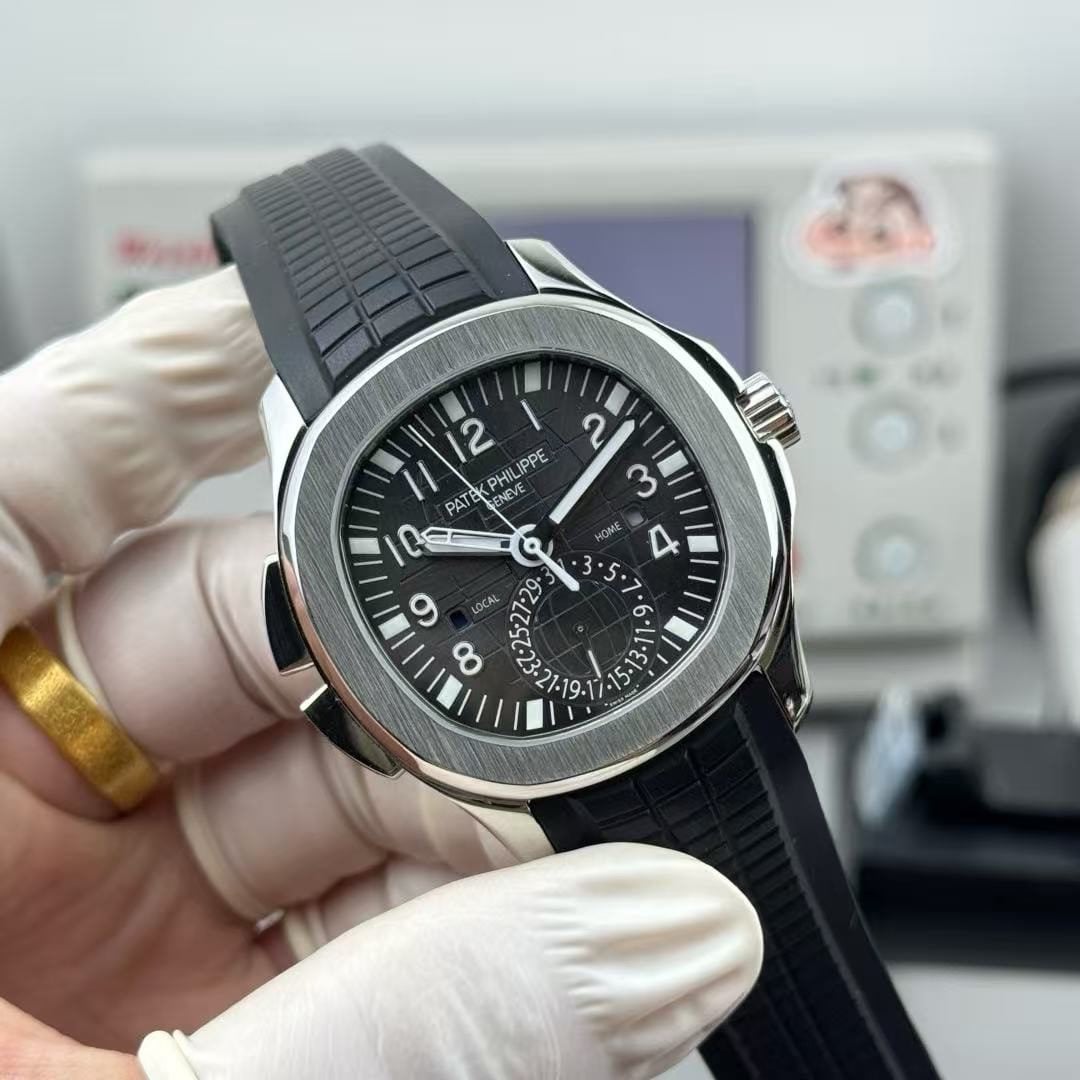 Replica Patek Philippe Aquanaut Travel Time Stainless Steel Watch 5164A-001