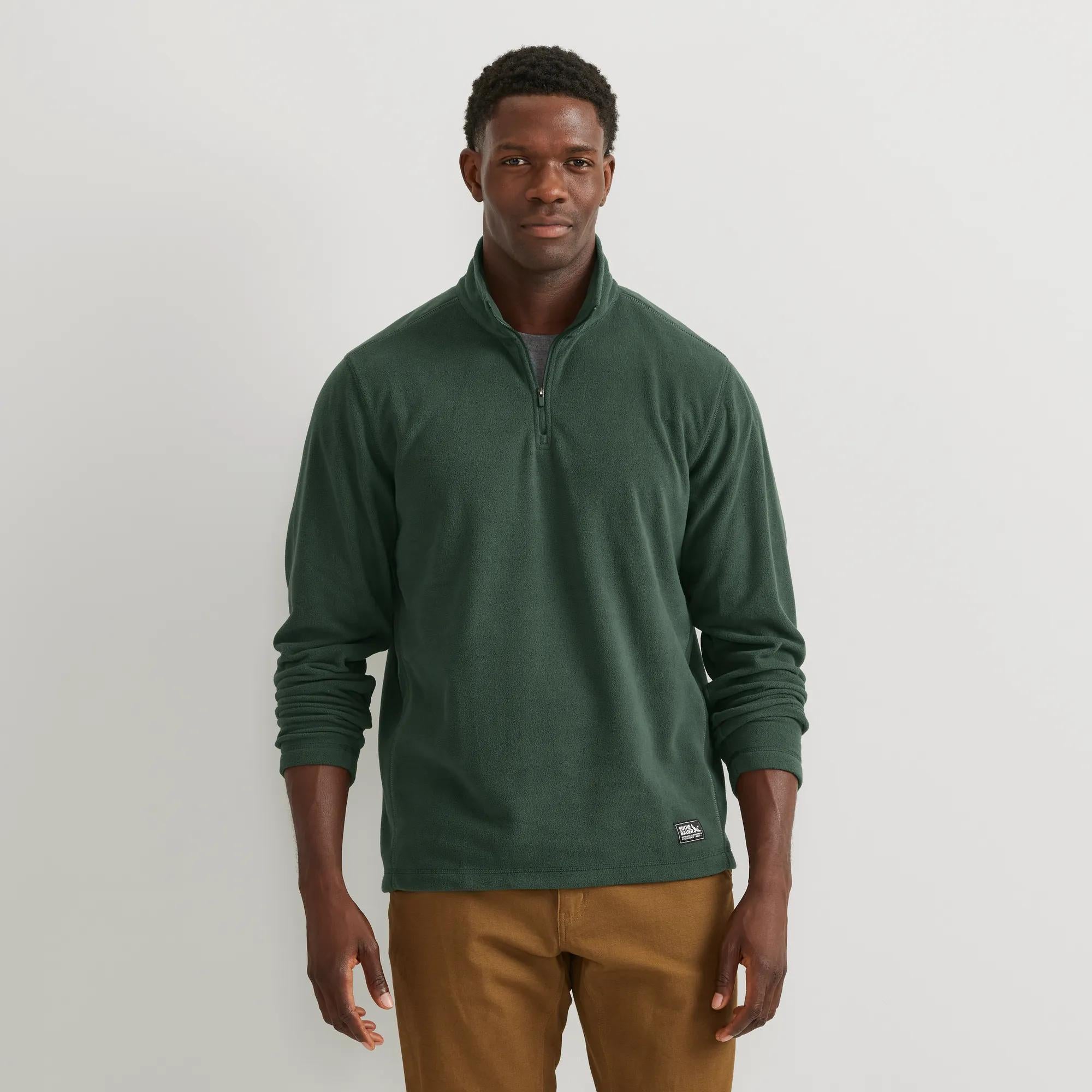 Men's Quest Fleece 1/4-Zip Pullover - Eddie Bauer Outlet