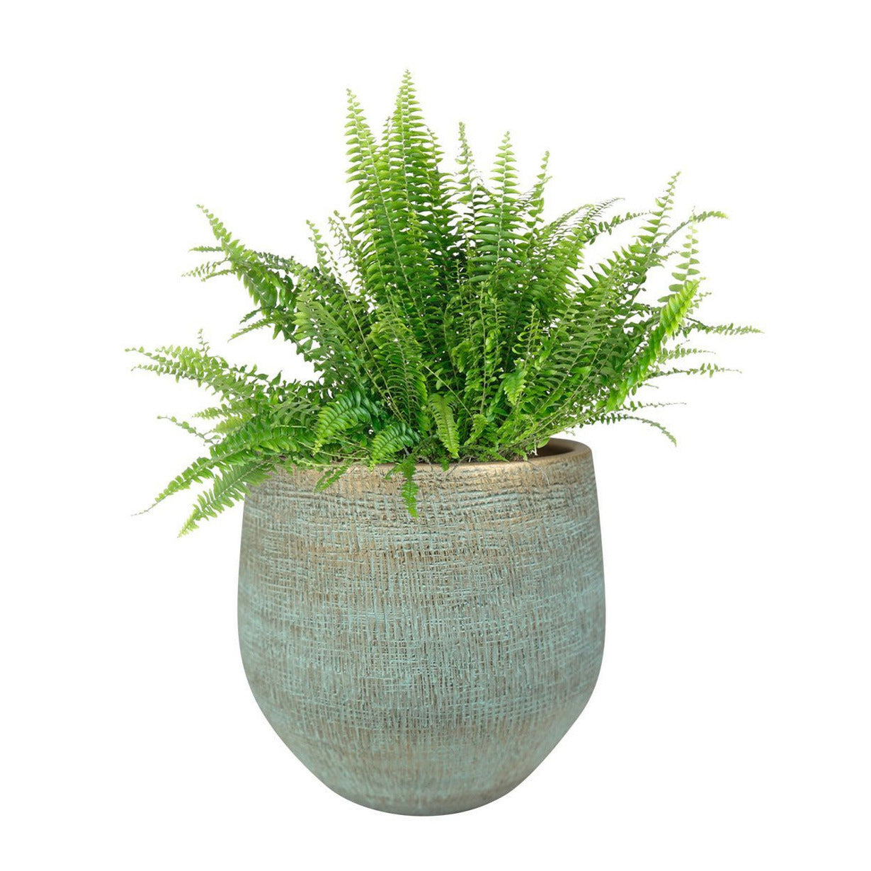 Ter Steege Bloempot-Sierpot Turquoise D 31 cm H 28 cm