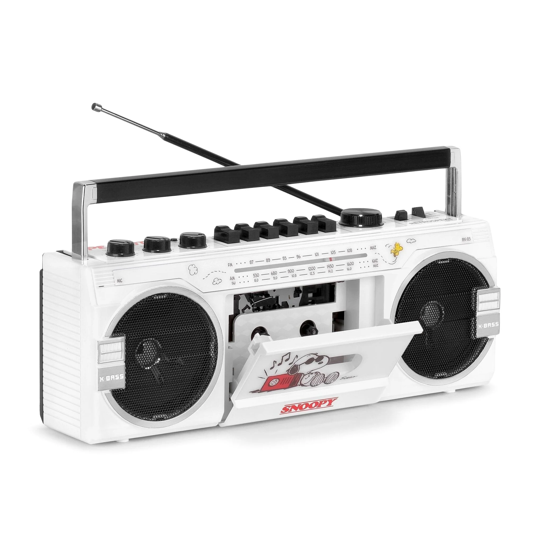 Retrospekt Snoopy BX-85 Bluetooth Cassette Player Boombox - Image 2 Retrospekt Snoopy BX-85 Bluetooth Cassette Player Boombox - Image 2