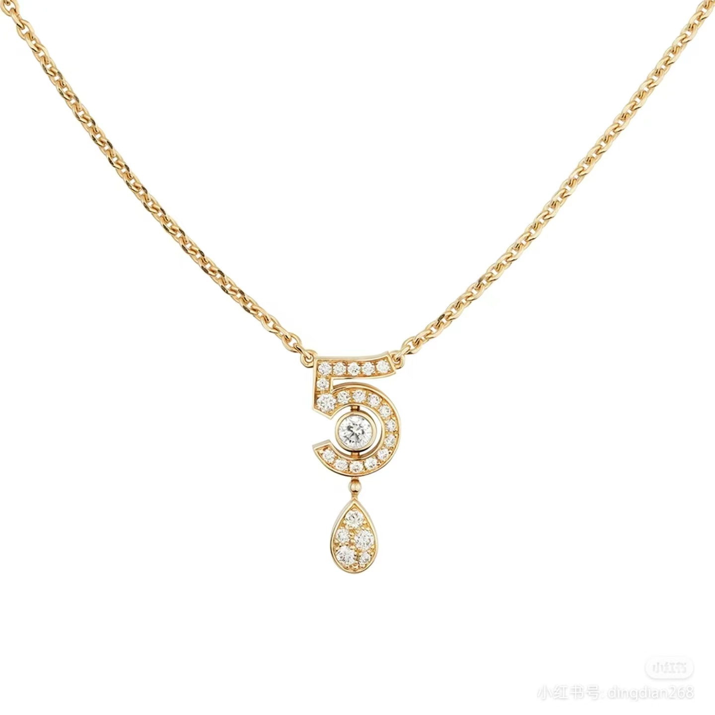 Chanel NO.5 Teardrop Pendant Necklace - Original Replica Club