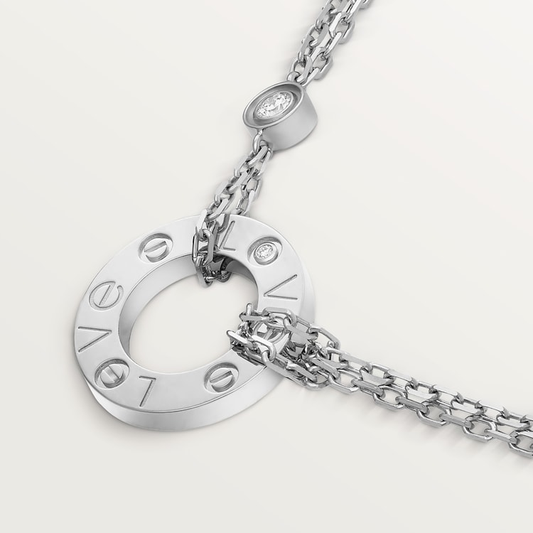 Replicate LOVE pendant, 2 diamonds(1:1 replica) - Original Replica Club