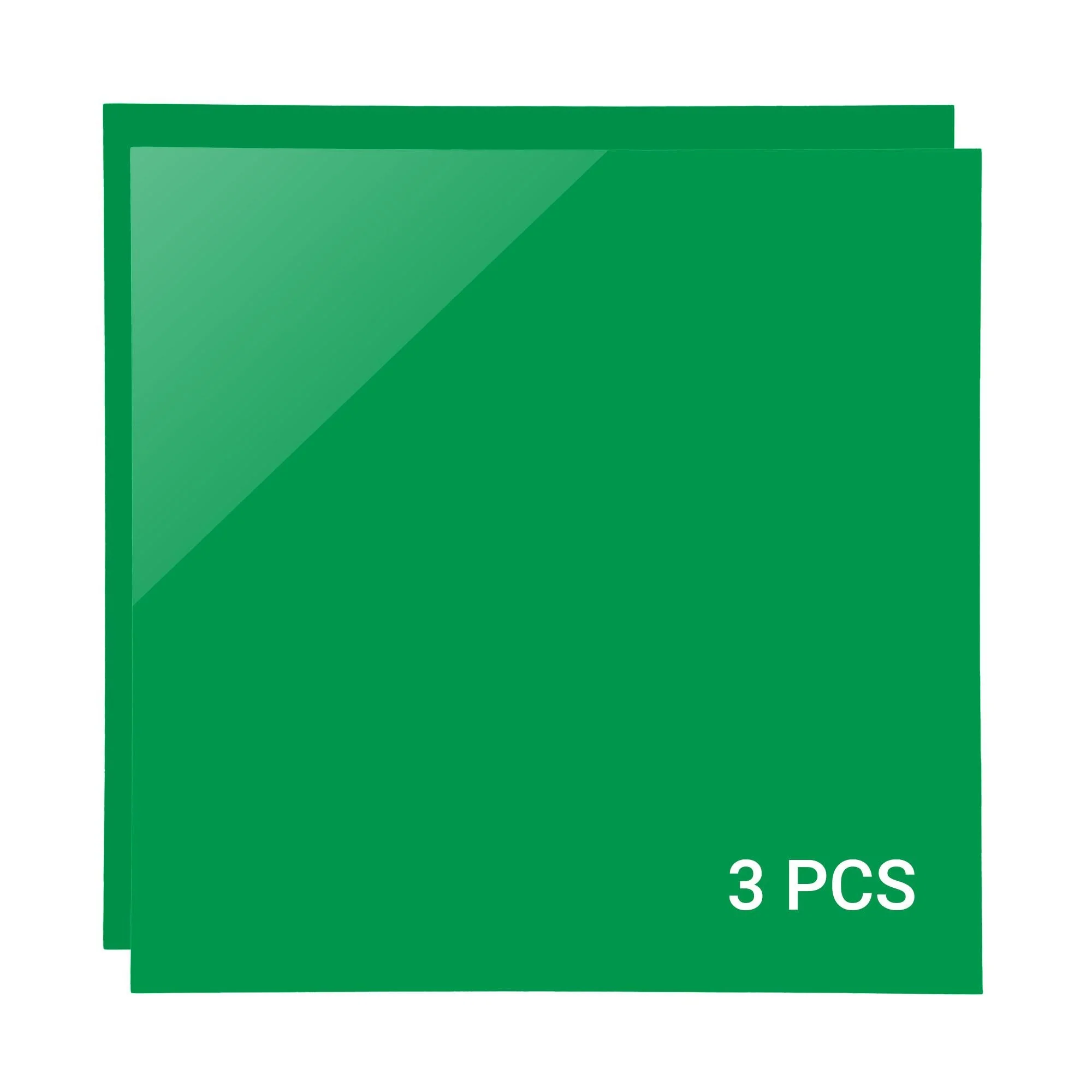 3mm Green Acrylic Sheet (3pcs)