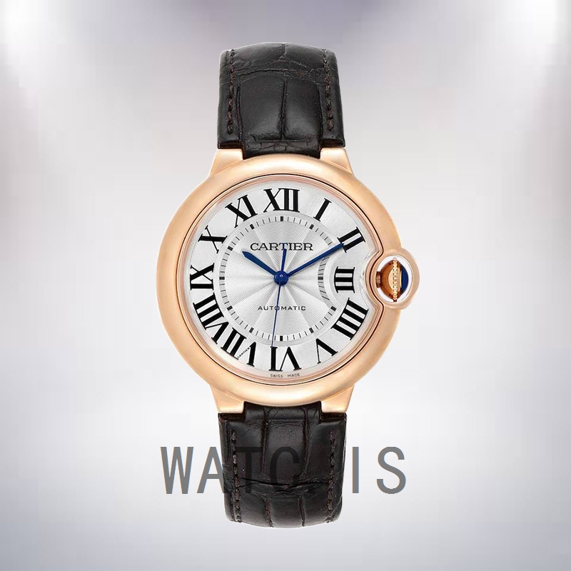 Cartier Ballon Bleu WGBB0009 Unisex 42mm/36mm Rose Gold-tone Silver Dial