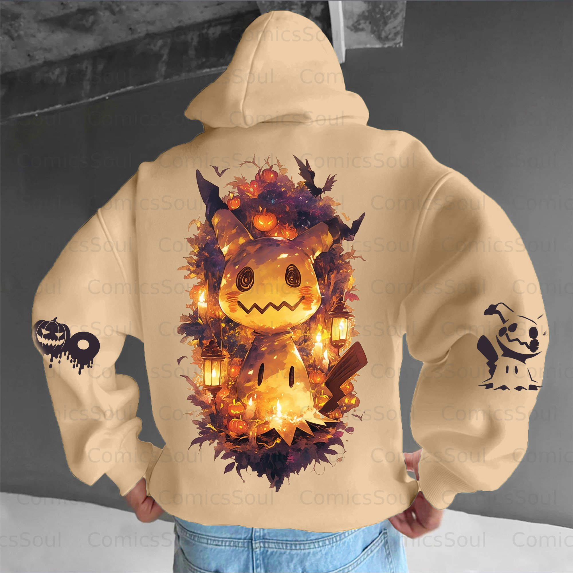 Unisex Halloween Anime Graphic Streetwear Vintage Hoodie