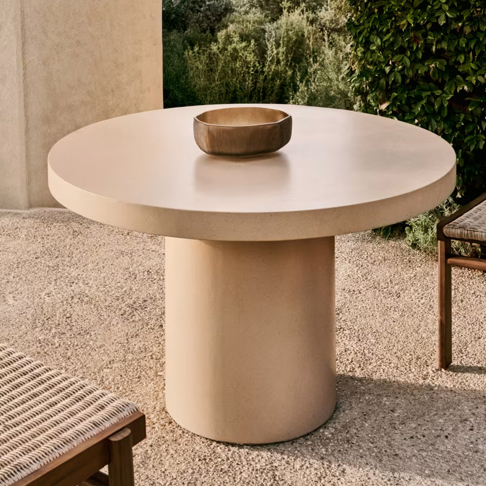 Kave Home Aiguablava Eettafel Ø 120 cm - Beige