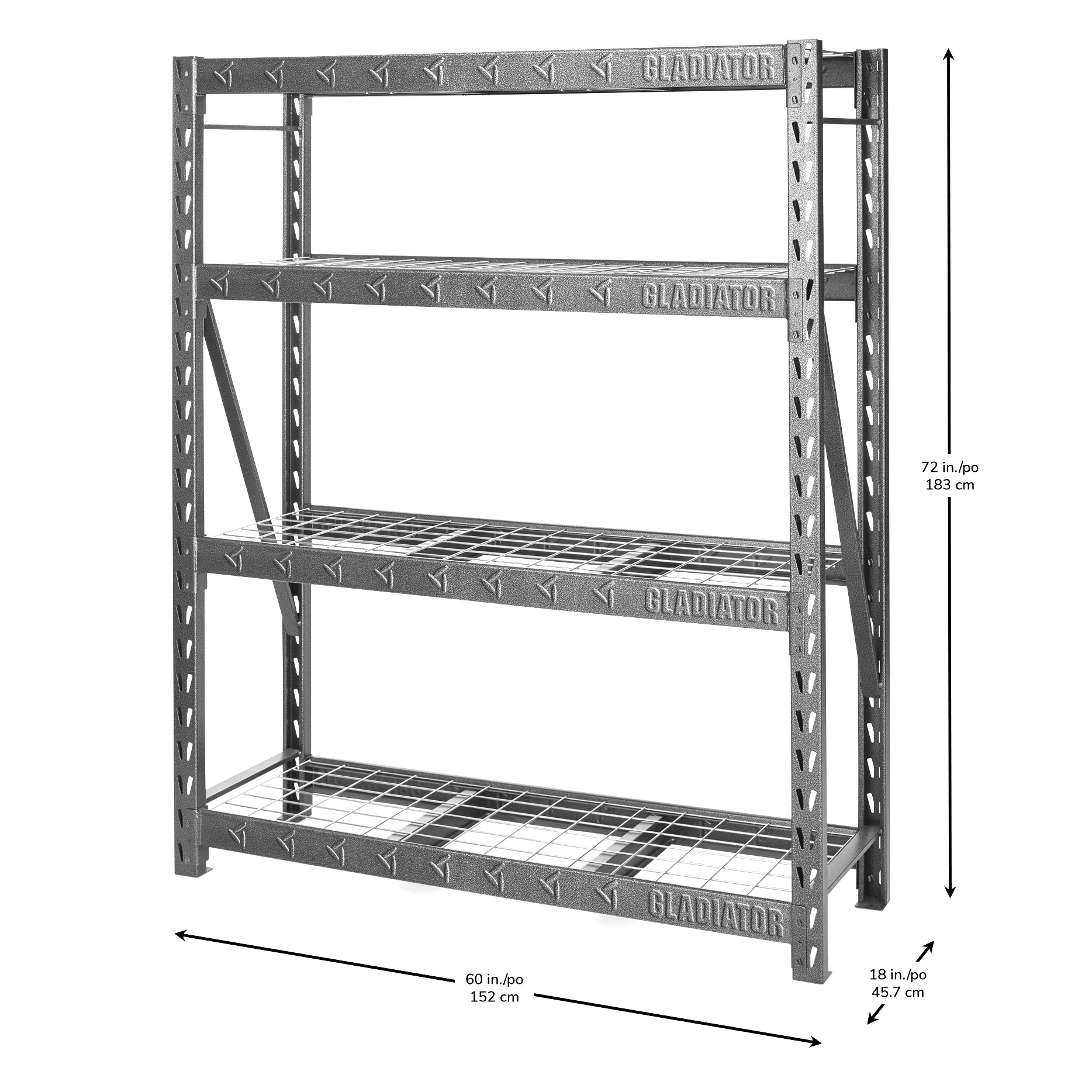 Gladiator Heavy Duty Rack, 60' x 18' x 72' - image 3