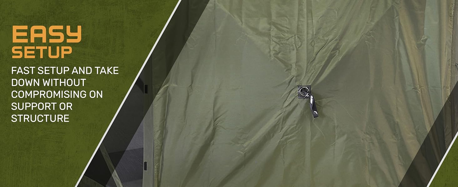 CLAM Quick-Set Escape Portable Camping Outdoor Gazebo Canopy & 6 Wind Panels