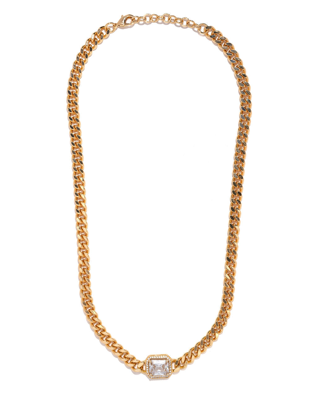 Jules Chain Necklace - Clear - Se7enfashion