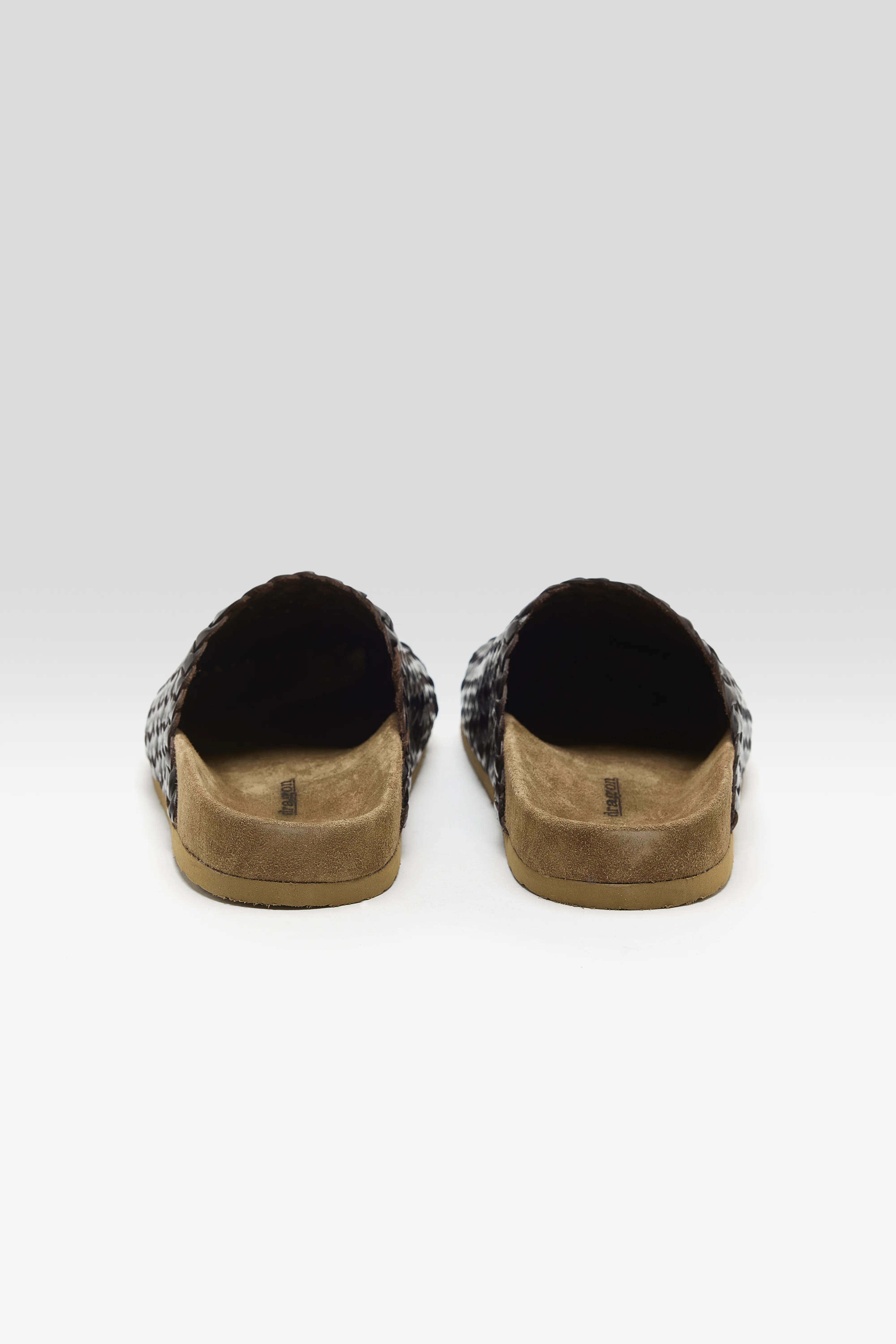 Bellerose Woven Leather Mule Sandals  (251 / W / BROWN)