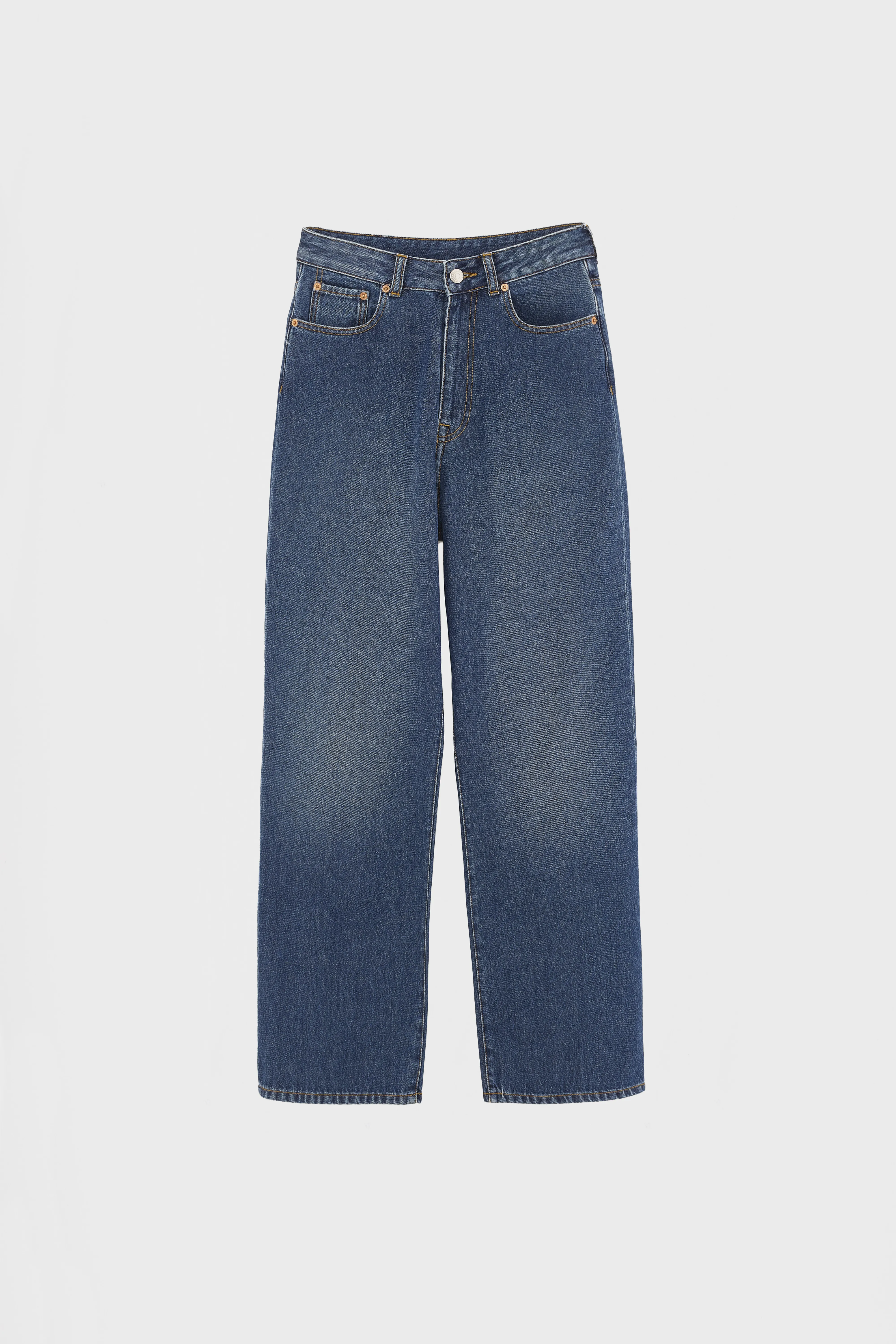 Bellerose Denim N. 61 - Wide blue jeans (242 / W / STONE WASH)