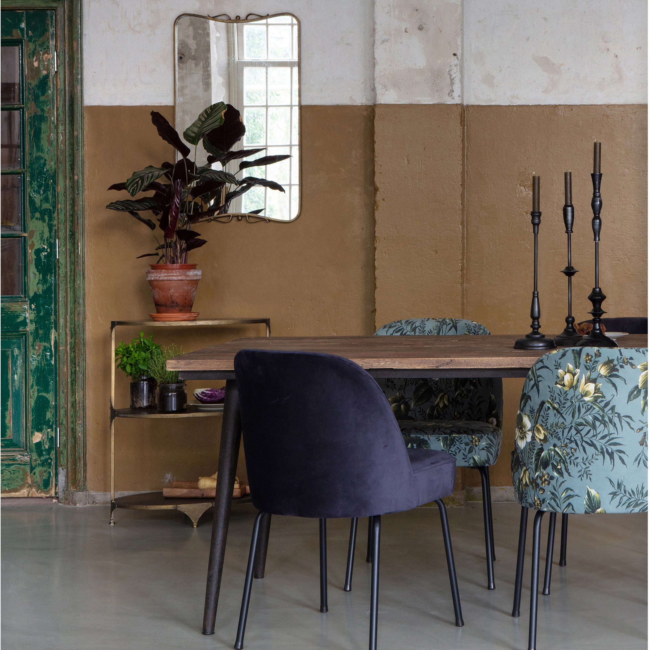 WOOOD Vogue Eetkamerstoel - Leder - Cognac