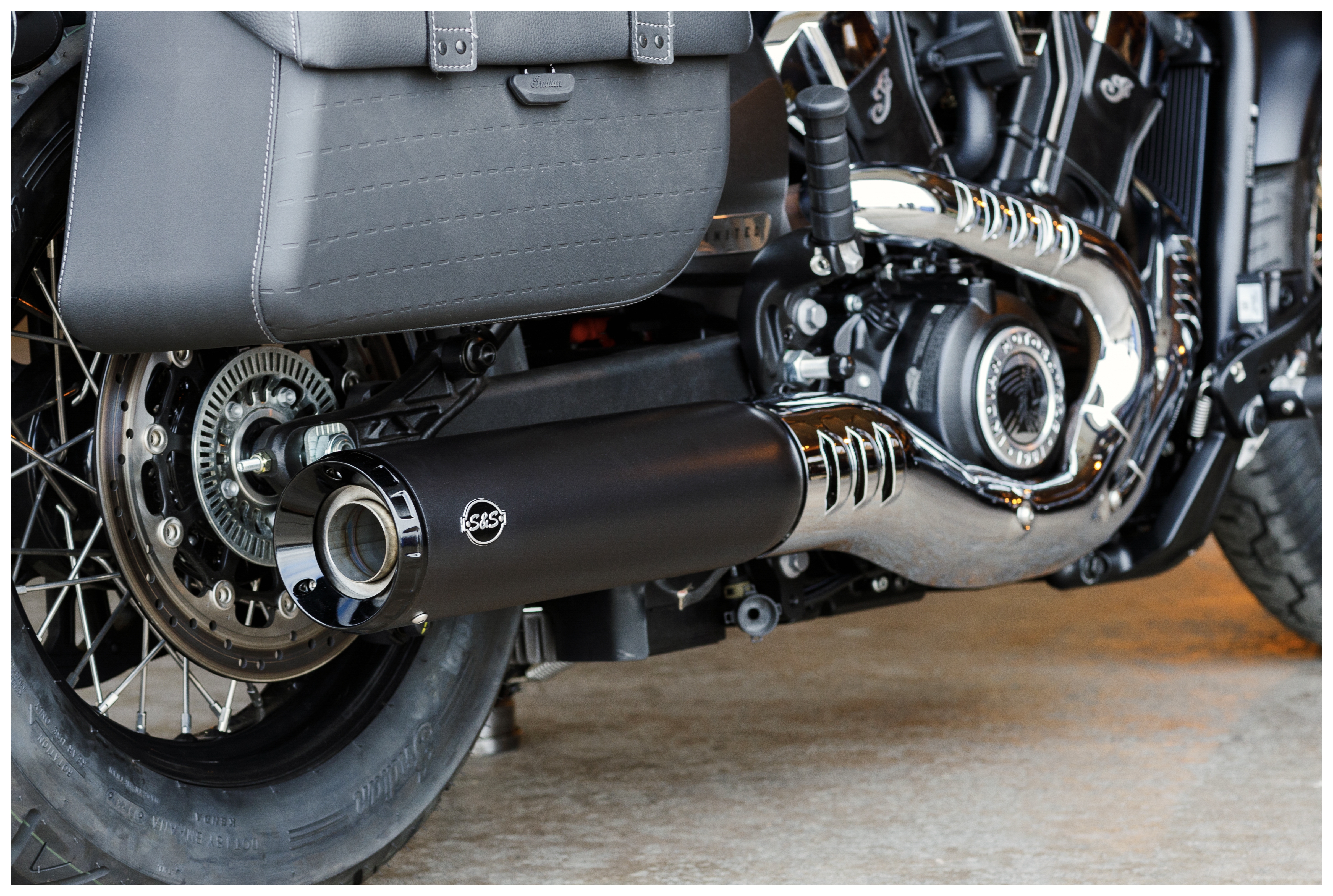 SportsBikeShop S&S Cycle Grand National 50 State Slip-On Muffler For Indian Scout 2025