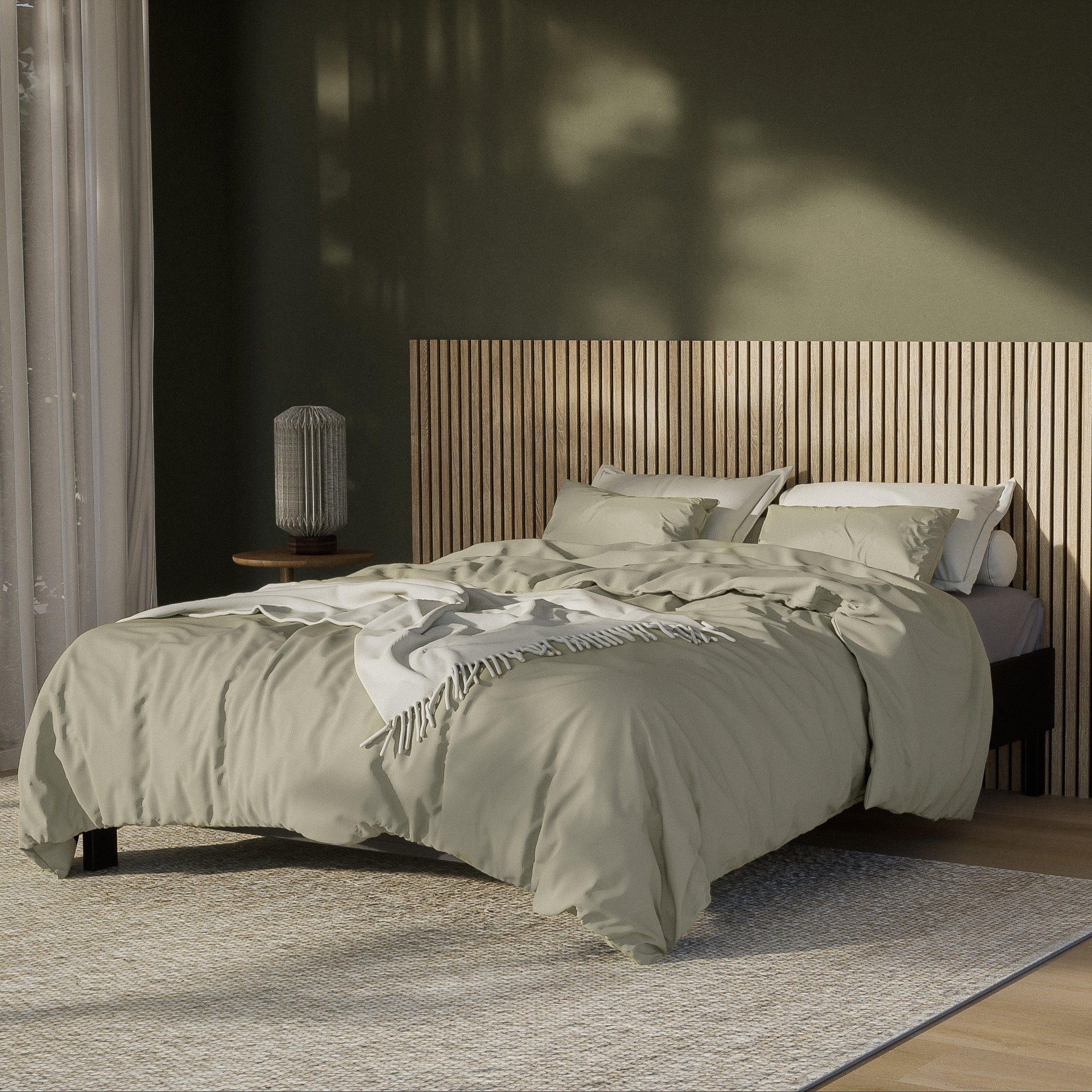 Blokker Fresh Dekbedovertrek 140 x 200/220 cm - Sage Green