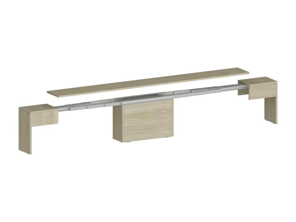 Banco Nidovia extensible para comedor 290x25x45 cm madera de olmo ibo3583903