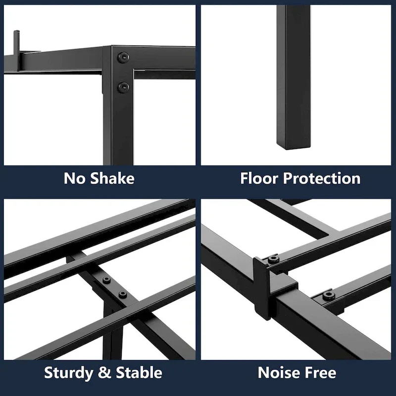 Sturdy Metal Platform Bed Frame - No Box Spring Required