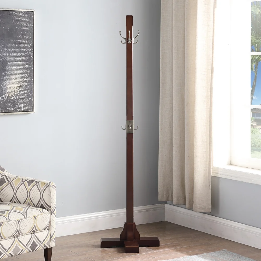 CT17088 Windsor Coat Rack, Walnut 18" W x 18" D x 18" H - image 2