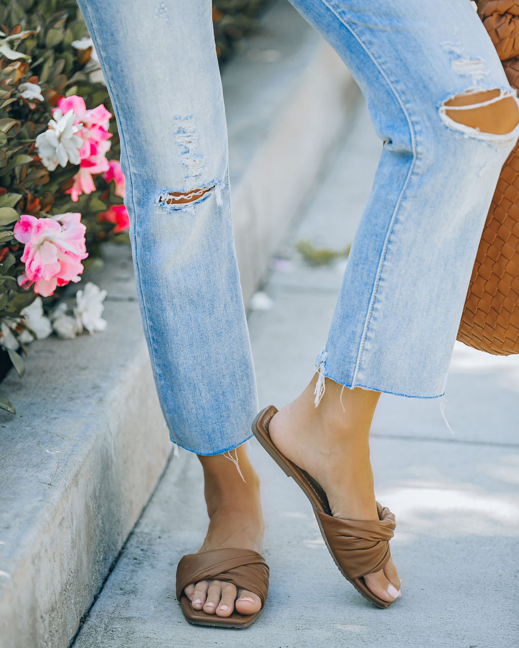 Meriah Slip Sandal - Brown - FINAL SALE - Se7enfashion