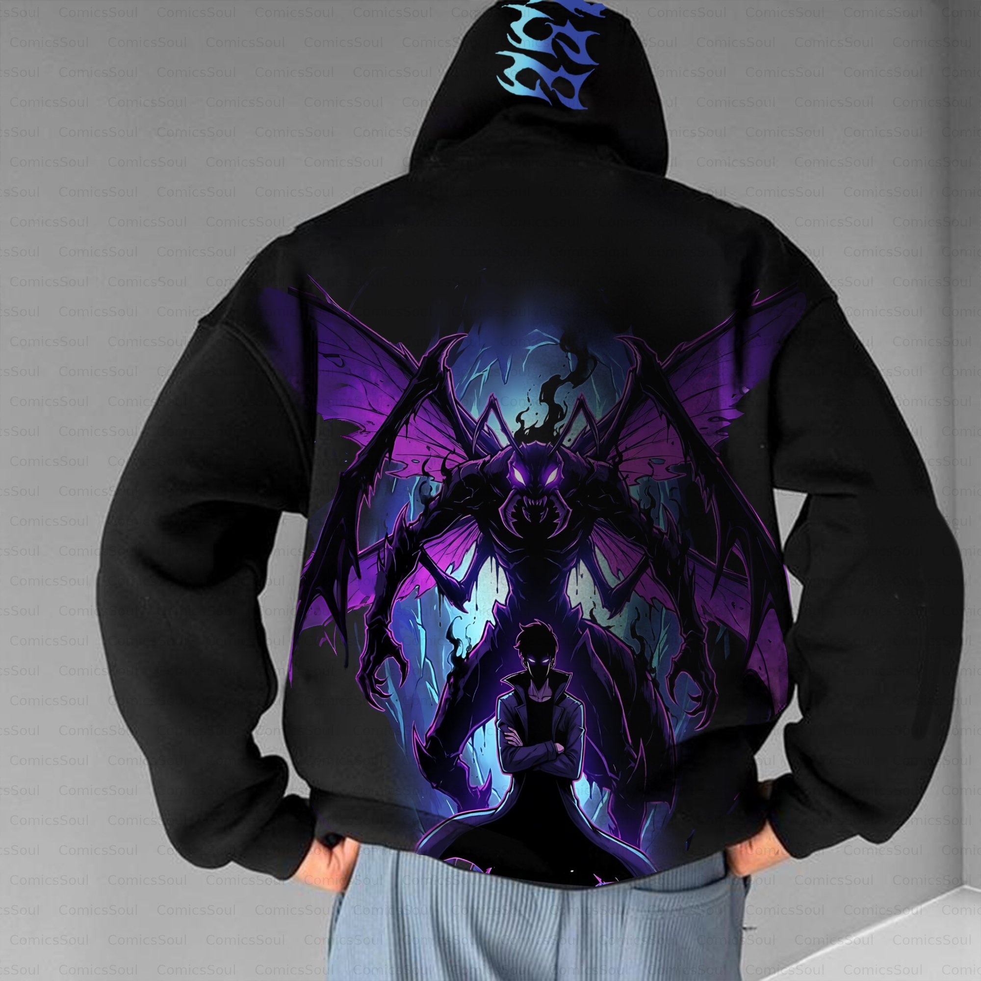 Unisex Anime Inspired Vintage Plush Hoodie