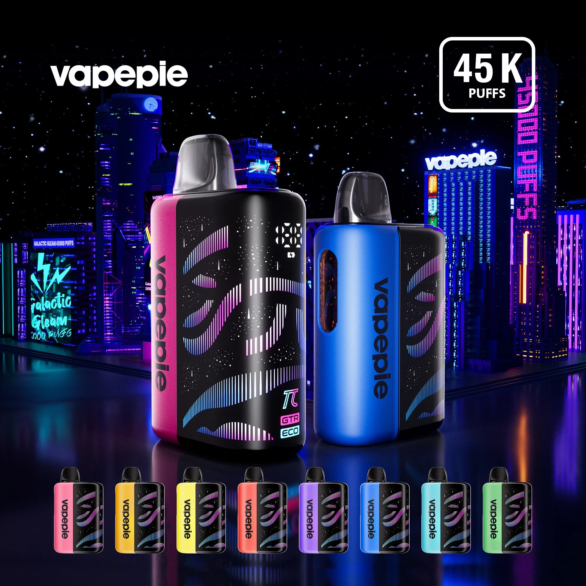 VAPEPIE Galactic Gleam 45.000 Züge – Innovativer Einweg Vape mit 3D-Display & Mesh Coil