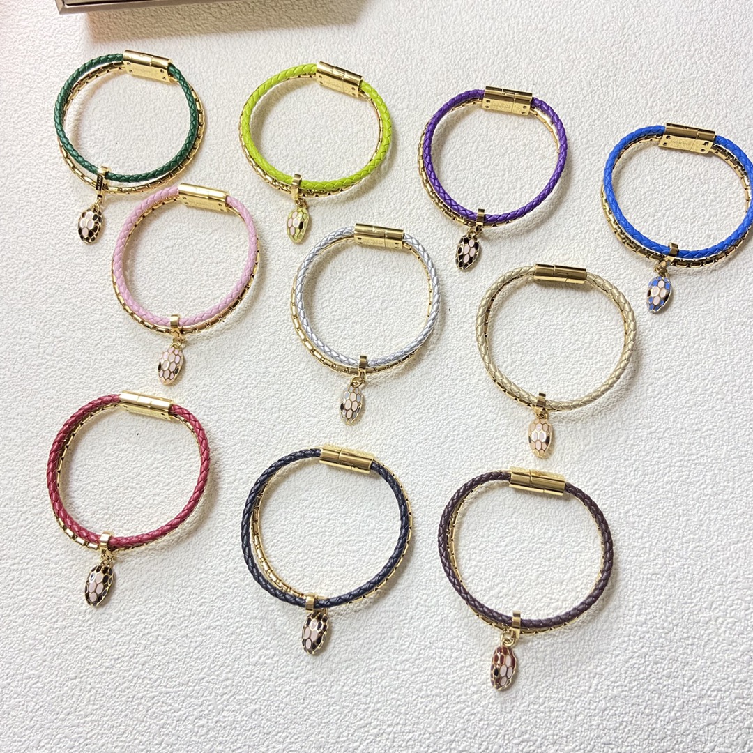Bvlgari Serpenti Forever Leather Bracelet - Original Replica Club