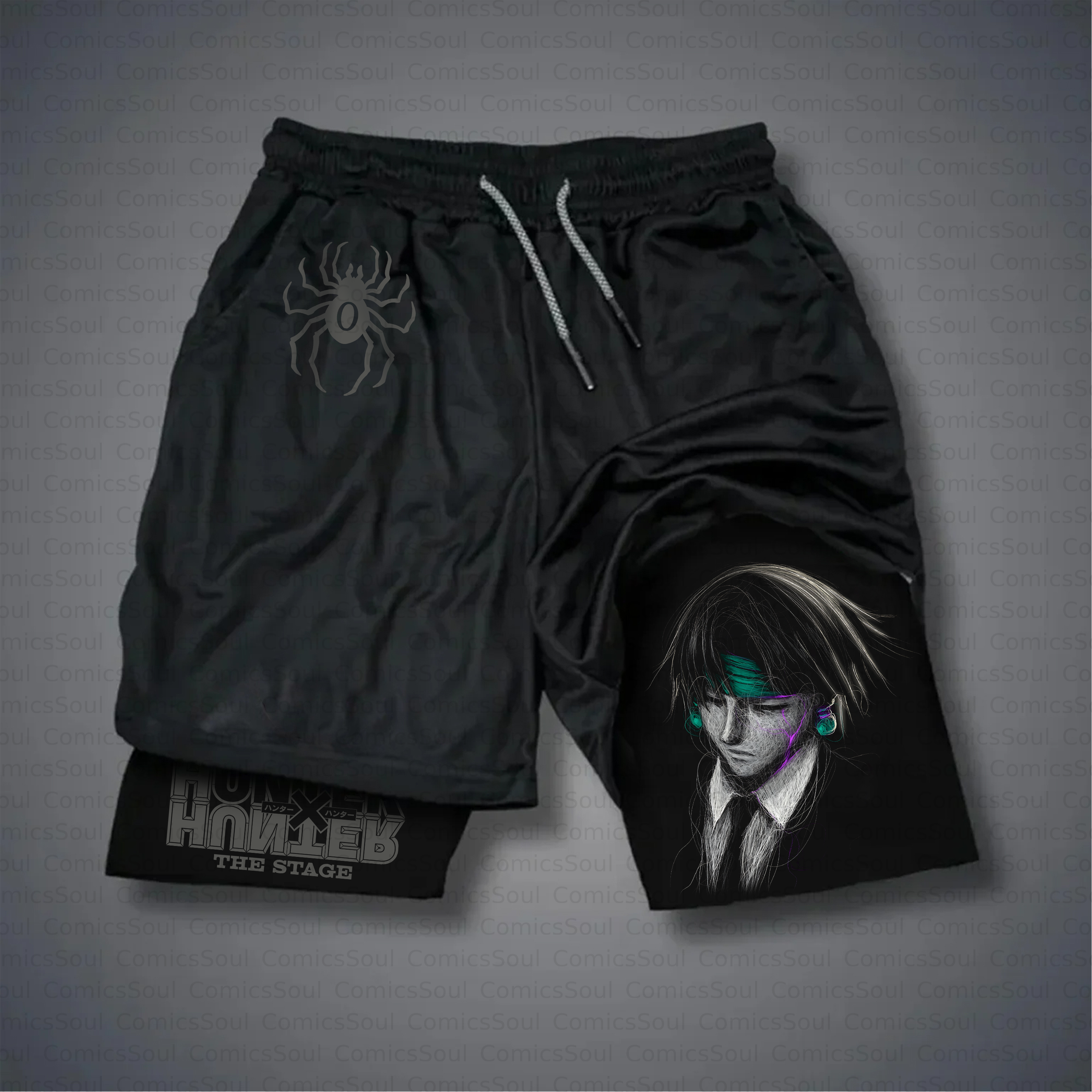Unisex Casual Anime Style Shorts