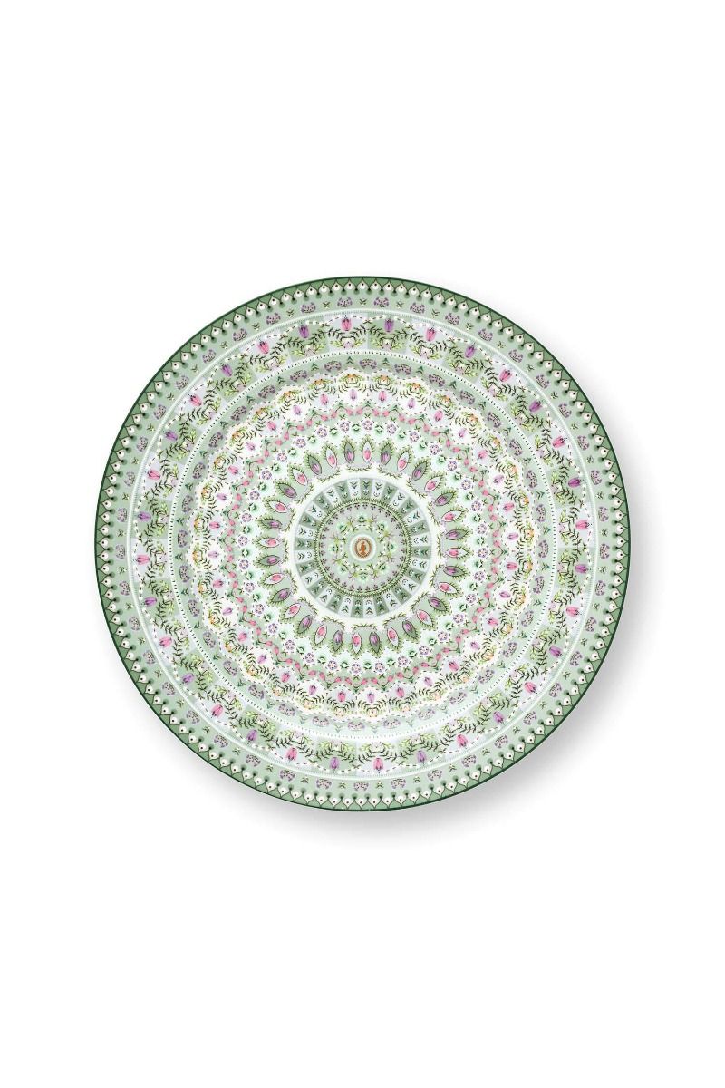 Plate Lily&Lotus Moon Delight Light Green 32cm