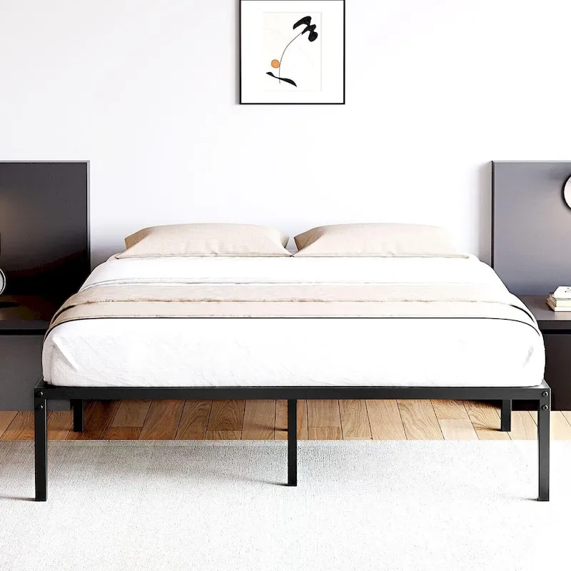 Sturdy Metal Platform Bed Frame - No Box Spring Required