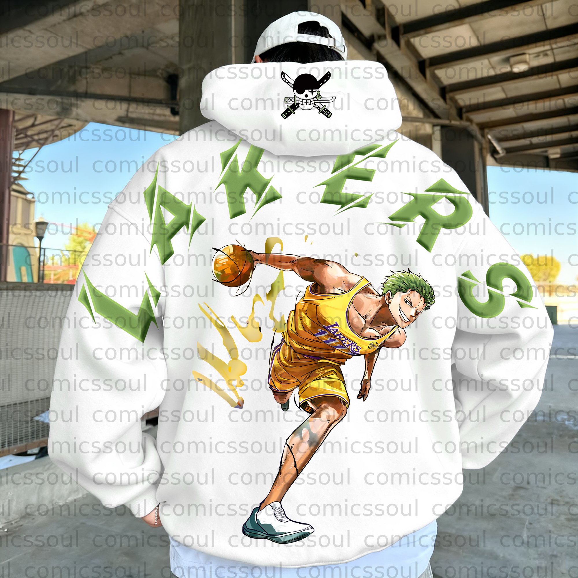 Unisex Anime Graphic Streetwear Wintage Plush Hoodie