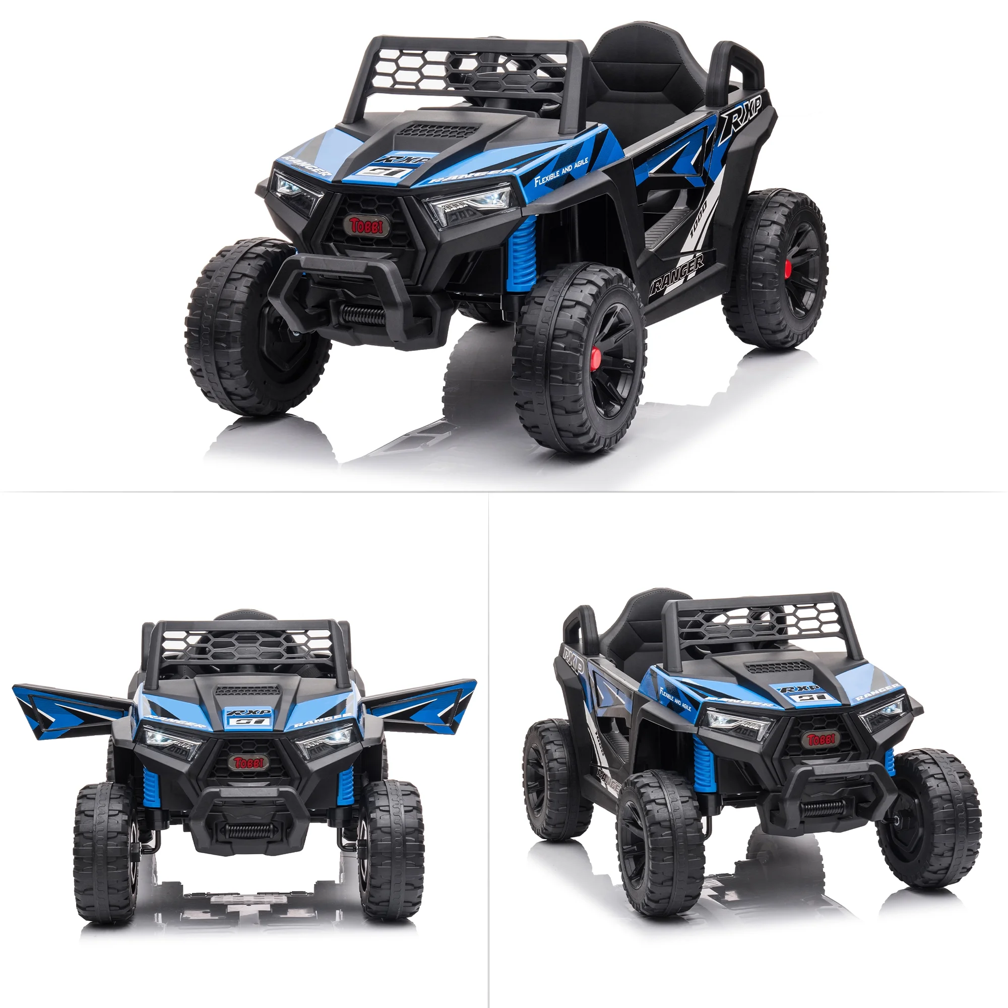 TOBBI 12V Kids Electric off-Road UTV Truck Car Battery Powered Ride on Toys for Girls with LED Headlights, Music, Horn - Image 25