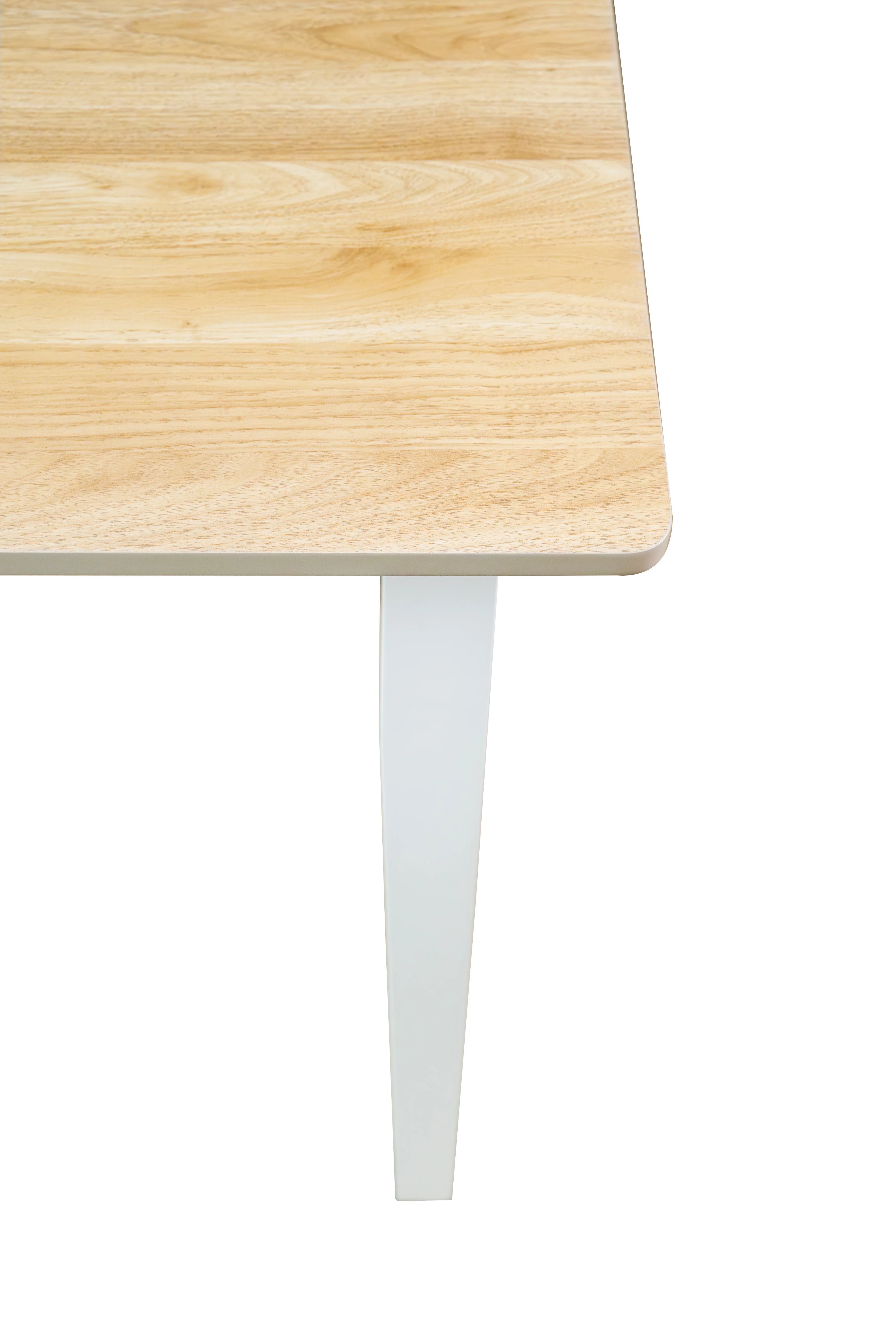 Mainstays 5-Piece Dining Set, 1 Table and 4 Chairs, White, MDF and Rubberwood, Indoor, 46" L x 29" W x 30" H Table - Image 5