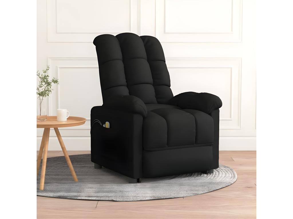 Sillón de masaje eléctrico tela negro
