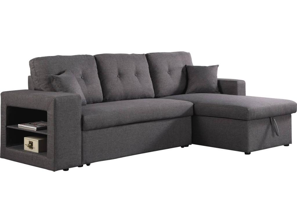 Sofá esquinero convertible/reversible - gris