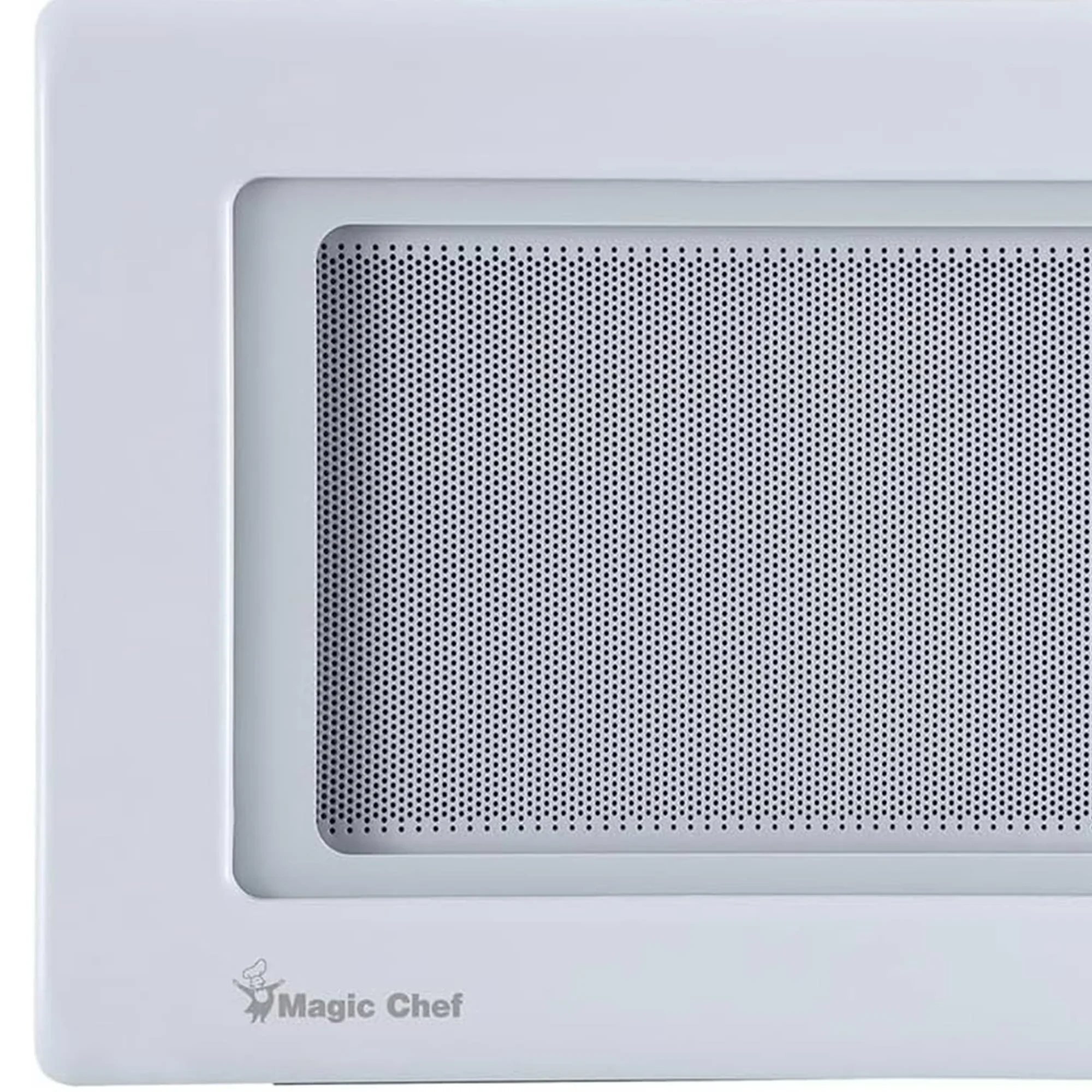 Open Box Magic Chef 0.9 Cubic Feet 900 Watt Stainless Microwave Oven, White