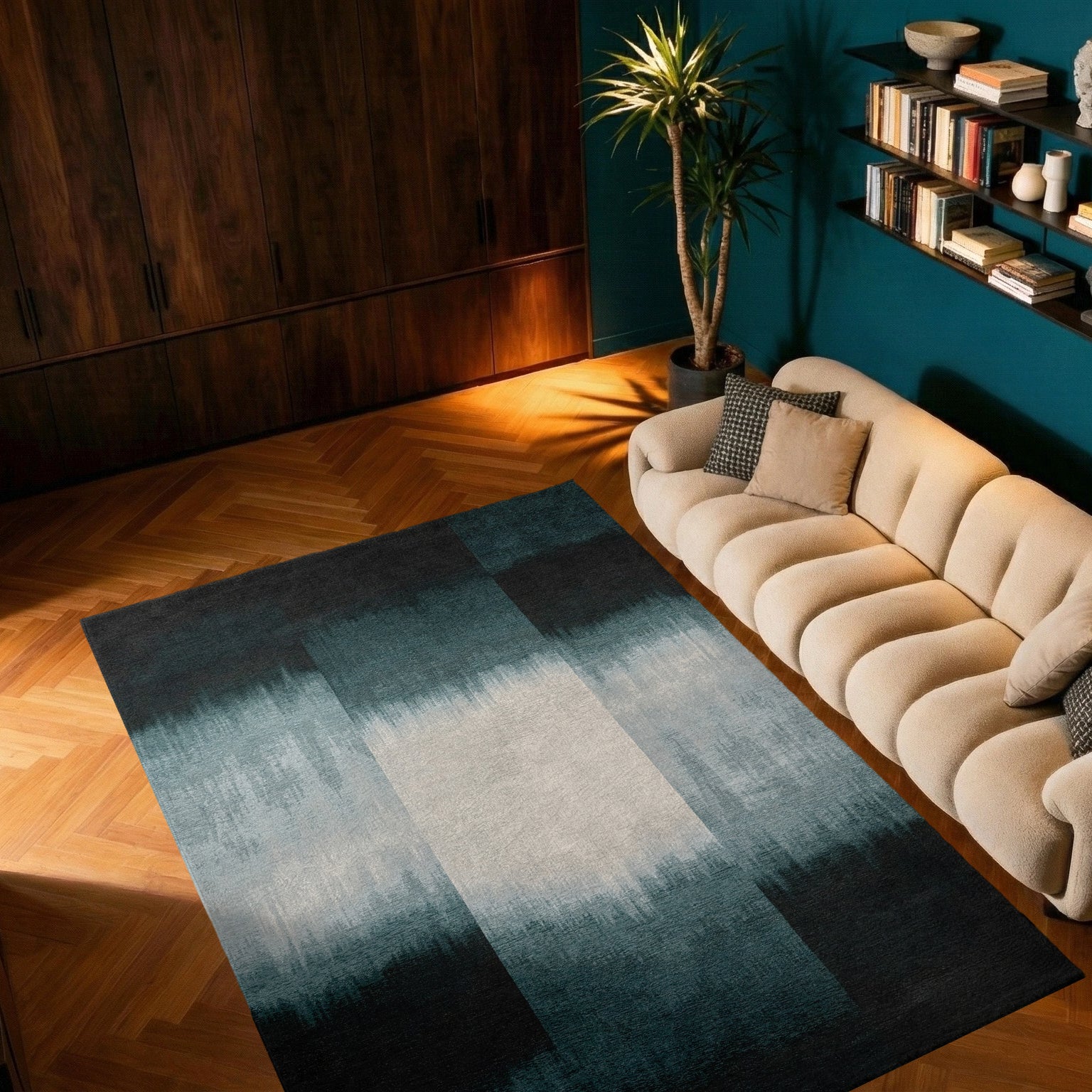 Louis de Poortere Sendai Vloerkleed 200 x 280 cm - Deep Water